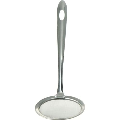 1pcs 19.5*8cm,26*7.5cm Stainless Steel Snack Fryer Strainer Tongs Colander Filter Oil Spoon Fine Mesh Sieve Vegetable Strainer