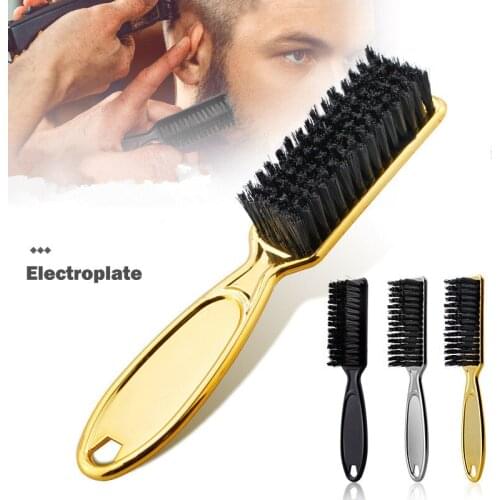 1PC Plastic Handle Hairdressing Soft Hair Cleaning Brush Barber Neck Duster Broken Hair Remove Comb Hair Styling Tools