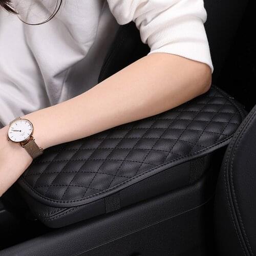 1PC Universal Interior Accessories Storage Box Mats Car Armrest Box Cover Auto Central Control Armrest Container Pad Car Styling