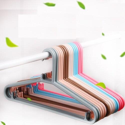 10pcs/lot 39.5cm adult anti-skid plastic clothing rack multi-functional household coat hanger