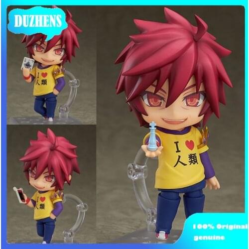 100% Original genuine NO GAME NO LIFE Sora Q version figma PVC Action Figure Anime Figure Model Toys Figure Collection Doll Gift
