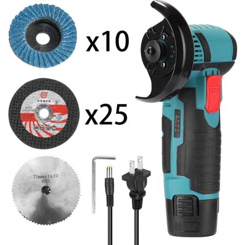 19500rpm Electric Grinding Tool Multifunctional Cutter for Cutting Polishing Ceramic Tile Wood Stone Steel 1/2pcs Battery