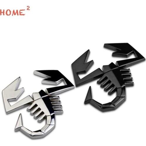 Car Styling Car Side Sticker Metal Scorpion Stickers Cool Gift for Abarth Nissan Land Rover ISUZU Infiniti Hyundai Harley BMW MG