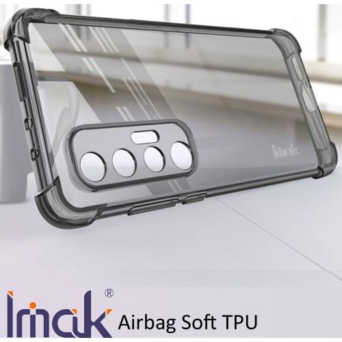 IMAK Airbag Case For Xiaomi Mi 10S Drop resistance Soft TPU Silicone Clear Transparent Cover
