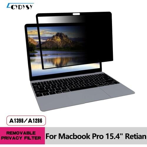 For 15.4 inch MacBook Pro Retina Full Removable Privacy Filter Anti-Glare Anti-Scratch UV-Blocking Screen Protector Film