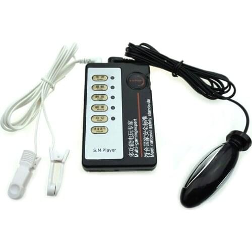 Electric Shock Anal Vaginal Plug&Nipple Clitoris Clamps /Nipple Clips E-Stimulation Adults Game BDSM Medical Themed Sex Toys