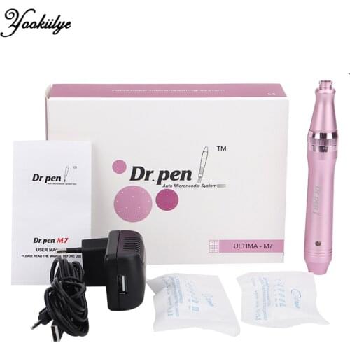Electric Dr Pen M7 Professional Microneedling Pen Derma Pen Bayonet Needle with 12pin Cartridge Wired Derma Roller Skin Care