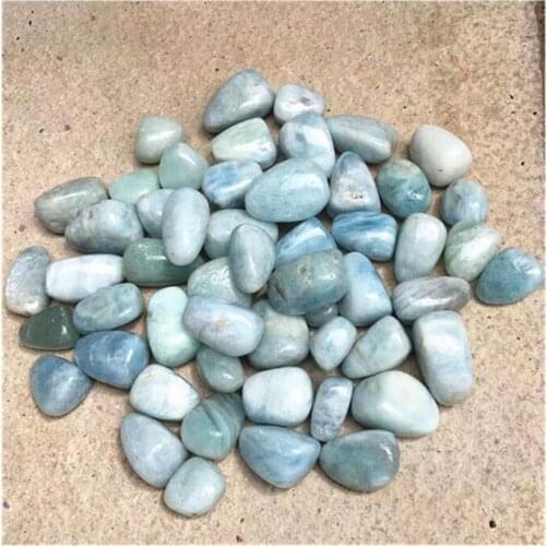 Blue AquamarineTumbled Gemstone Carved Crystals Healing Stones For Sale