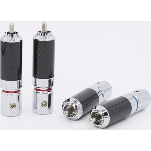 HI END Rhodium plated RCA plug audio speaker terminal interconnect jack