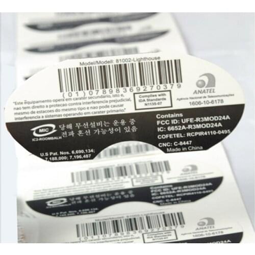 Customized Adhesive blank bottle labels with good quality and favorable price