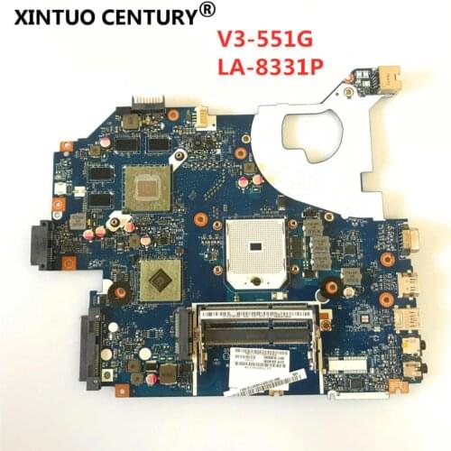 LA-8331P motherboard For acer aspire V3-551G NBC1811001 Q5WV8 V3-551 laptop motherboard DDR3 Radeon HD 7670M original test