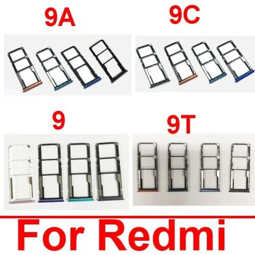 Sim Card Tray For Xiaomi Redmi 9 9A 9C 10X 4G 5G SIM Card Slot Sim Card Reader Holder Flex Ribbon Cable Repair Replacement Parts