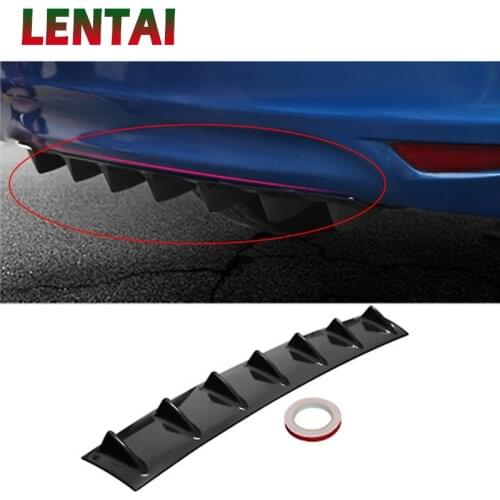 OVERE 1PC Car Rear Bumper Modified Spoiler Shark Fin Styling For Fiat Punto Volkswagen VW Polo Passat B7 B8 Golf 5 6 7 Tiguan