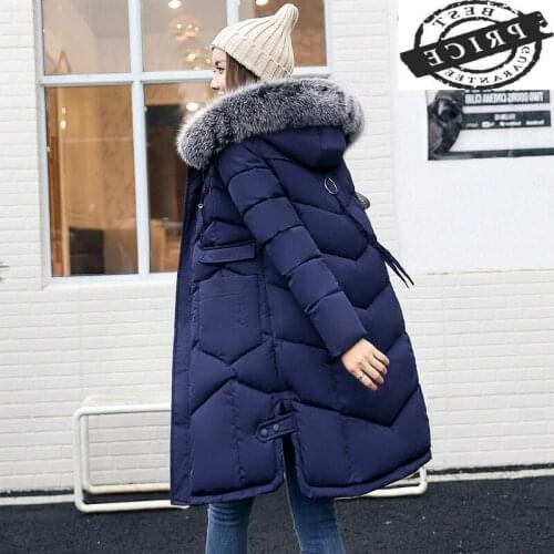 Coats Female Winter Jacket Women Fur Hooded Thick Warm Long Coat Plus Size Outwear Parka Ladies Chaqueta Feminino LWL100a
