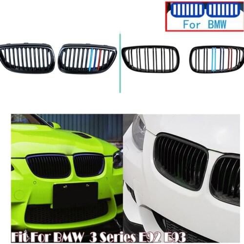 M Performance Car Front Bumper Racing Kidney Grilles Replacement For BMW E92 E93 BMW 3 Series Coupe M3 2006-2009 325i 328i e39