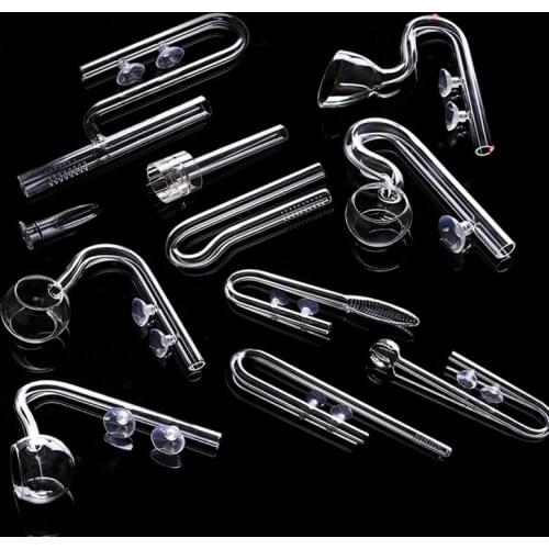 Surface Skimmer Aquarium Water Plant Fish Tank Glass Inflow Outflow Lily Pipe 12/16mm 16/22mm Nano Planted Hose Canister Filter