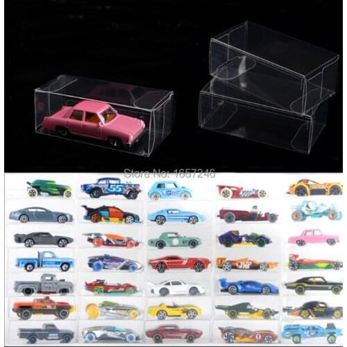 82*40*30mm Empty PVC Clear Dust Proof Display Protection Box for MATCHBOX TOMY Toy Car Model 1/64 TOMICA Hot Wheels Show Box