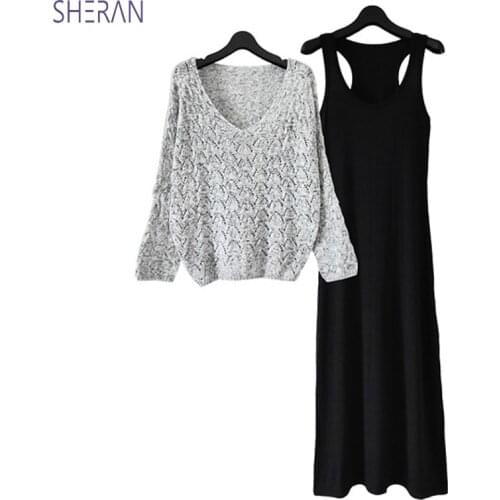 Летние трикотажные платья SHERAN China At AliExpress