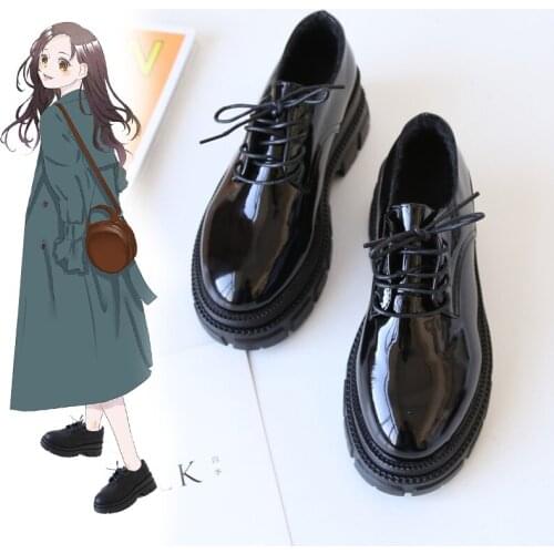 JK uniform shoes Small leather shoes womens British style pine cake thick bottom female 2021 spring models tide shoes super