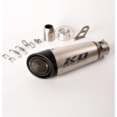 Universal 38-60.5 mm Motorcycle Exhasut Tail Pipe No DB Killer Escape 315 mm Exhaust Tips Stainless Steel Dirt Bike ATV Modified