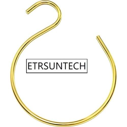 50pcs Towl Hat Scarf Hanging Hook Heavy Duty Metal Hanger Gold Boutique Store Clothing Shop Organizer Decor