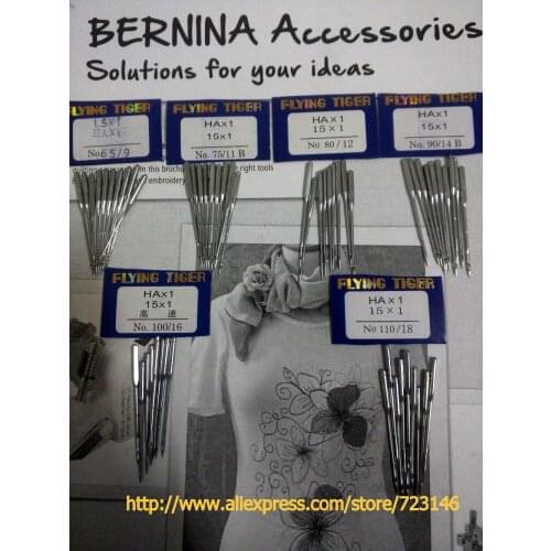 High quality 10pcs HA x 1,130/705H,15x1 Needles Size #9 #12 #14 #16 #18-22 for singer juki brother bernina pfaff elna juki
