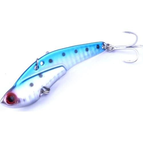 1Pcs 7.5cm 21g Hard Artificial Bait Vibration Fishing Lure Metal VIB Rattle Lures Sinking Blade Bait Floating Fishing Wobblers