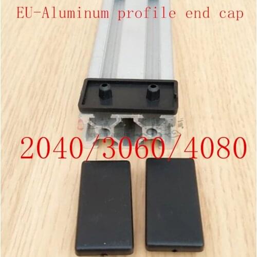 10pcs ALuminum profile end cap 2040 3060 Plastic End Cap Cover Plate black for EU Aluminum Profile