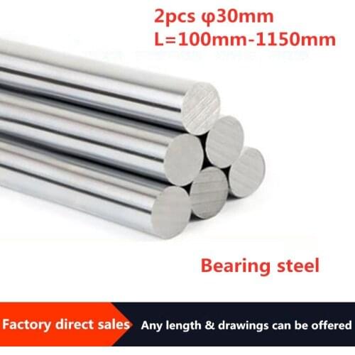 2pcs 3D printer parts Optical axis Optical axis Multi-length option 100mm-1150mm CNC chrome plating OD 30mm