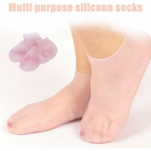 2021 New Arrivals Silicone Foot Care Socks Anti Cracking Moisturizing Gel Heel Socks Cracked Foot Skin Care Protectors Spa Use