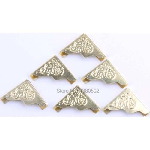 Practical 50pcs/lot gold color Book Scrapbooking Albums Photo frame Corner Protectors 0.87*0.079"