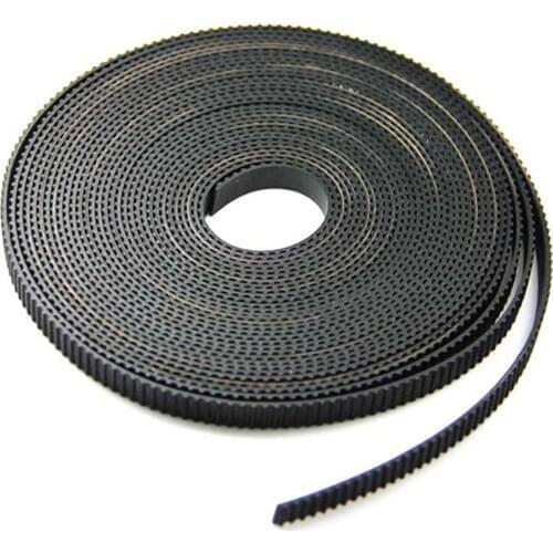 3D Printer Accessories 1 Meter 5M, 2GT Timing Belt 6mm, GT2 Open Type Synchronous Belt 2GT-6 Black