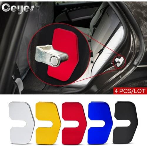 Ceyes 4pcs Car Accessories Door Lock Cover Fit For Vauxhall VXR Astra Insignia Opel Opc For Builk Saab 95 1998-2009 Auto Styling