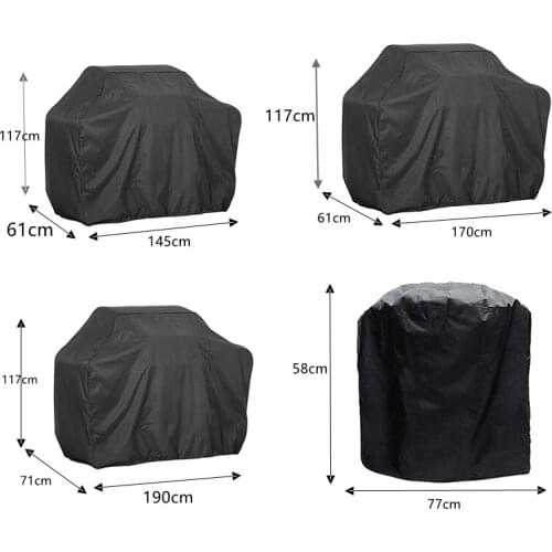 BBQ Cover Waterproof Grill Accessories Barbecue Covers for Weber Gas Large Barbeque UV Outdoor Garden