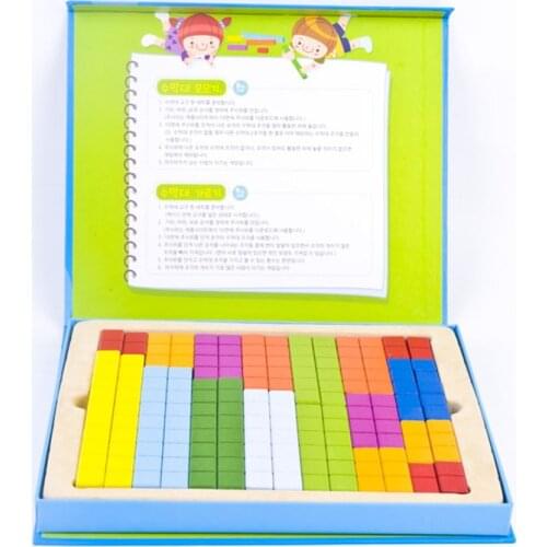 Colorful 3D Puzzle Wooden Color Matching Game Children Pre-school Montessori Magination Intellectual Educational Toy Kids Gift