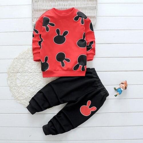 Childrens Clothes 2021 New Fashion Childrens Suit Boys and Girls Long-sleeved Sports Childrens Suit 2PCS SetChristmas