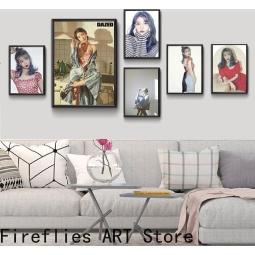 Korean IU Lee Ji Eun Full Round Square Drill Diamond Painting Diamond Embroidery Diamond Mosaic Cross Stitch Kits Home Decor