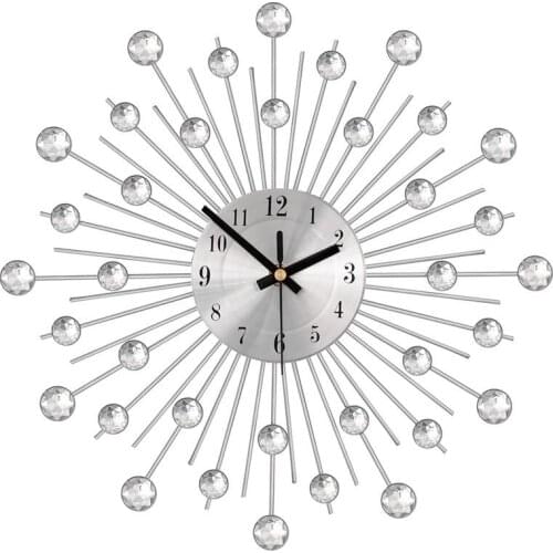 Creative iron metal clock wall clock living room home decoration clock quartz clock cross border foreign trade