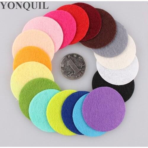 1000Pcs/Lot 4Cm Round Felt Fabric Pads DIY Eco-friendly Home Decor Accessory Patches Circle Felt Pads Fabric Flower Accessories
