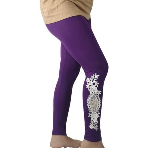 Shikoroleva Leggings XS-7XL 6XL 5XL Plus Size Women Modal Cotton Lace Hollow Stretch Elastic Legin Pants Black Pink Purple White