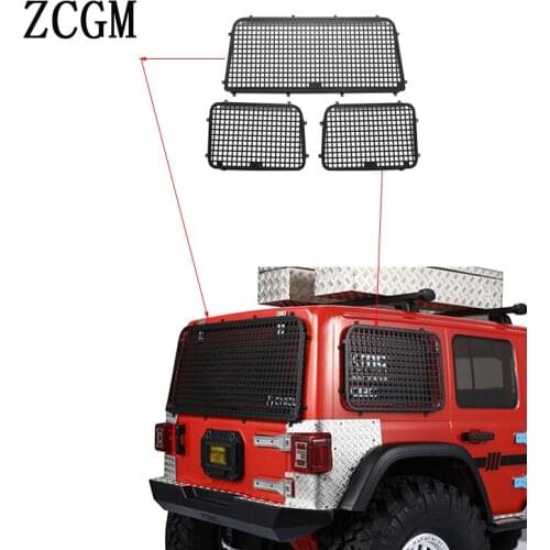 Metal Window Mesh Net Set for 1/10 AXIAL SCX10 III AXI03007 Jeep RC Car Modification Parts
