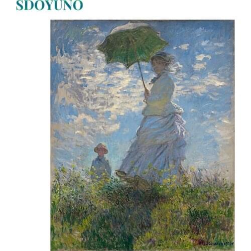 SDOYUNO Acrylic Paint By Numbers Figure 40x50cm Oil Painting By Numbers On Canvas Frameless DIY Digital Hand Painting Decor