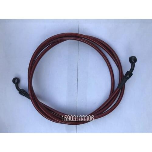 High Pressure AN3 Nylon Brake Line Hose For Motorcycle Racing Cars With Full Black Aluminium Banjo Fittings