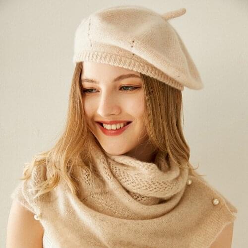 Autumn and winter new fashion cashmere hat womens accessories 100% pure cashmere