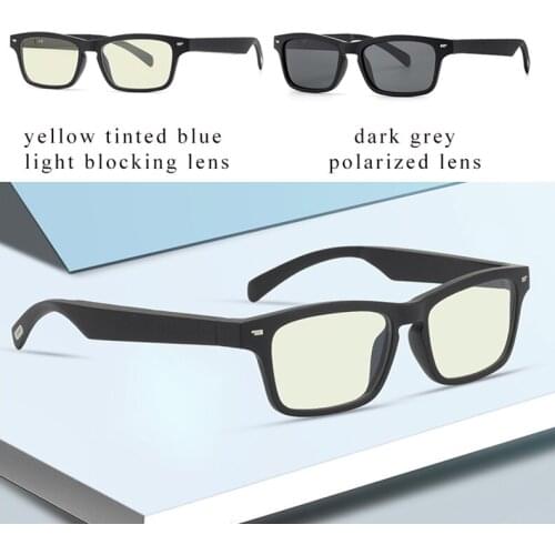 2021 New Smart Wireless Headphones Bluetooth Headset Glasses Sports Anti-Blu-ray Earphones Built-in Speaker Not Bone Conduction