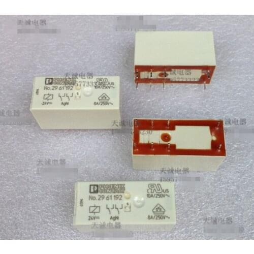 Original new 100% import relay NO.29 61 192 24VDC 10A/250V 8pin