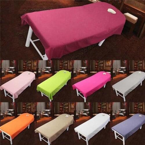 Microfiber Comfortable Wrinkle Resistant Polyester Salon Massage SPA Bed Sheet Couch Home Soft Bedding Article Plain Table Cover