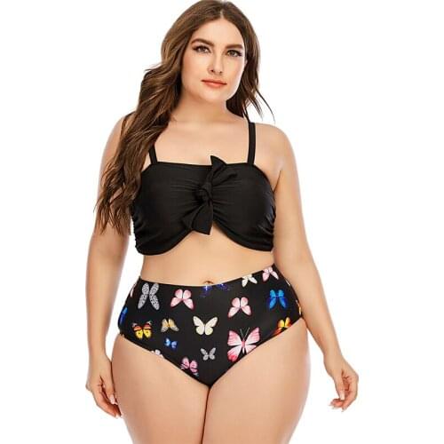 Plus Size Bikini Women 2021 Sexy Swimwear Push Up Swimsuit High Waist Bikini Set Brazilian Bathing Suit Beachwear Swimming Suit