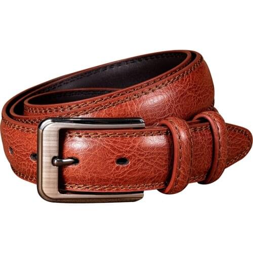 2020 High quality Genuine Leather Belt Men luxury designer belts new fashion Casual Strap Mens Jeans cowboy Vintage Brown belt