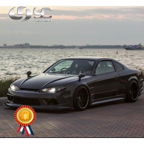 Car-Styling FRP Fiber Glass Body Kit Fit For 1999-2002 S15 Silvia VER VTX EDGE Style Wide Body Kit Bar Bumper Fender Side Skirts